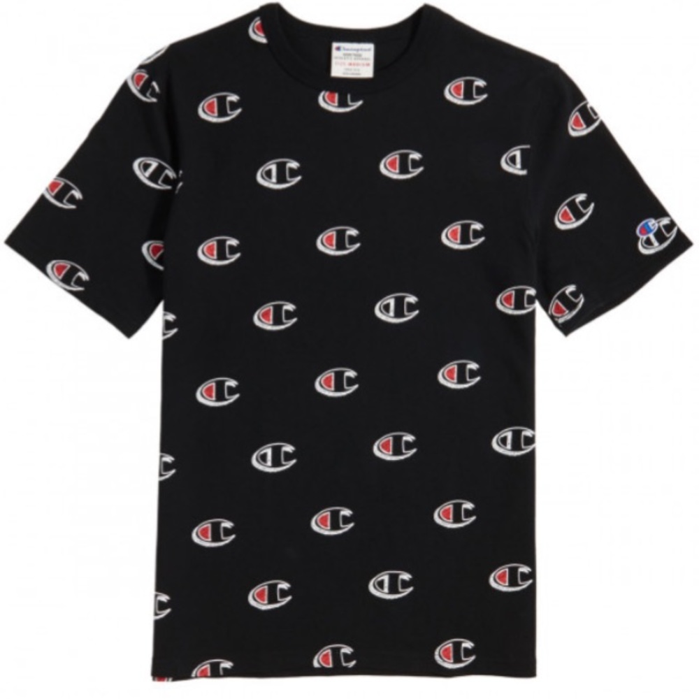 Champion Heritage All Over Scribble Logo T-Shirt